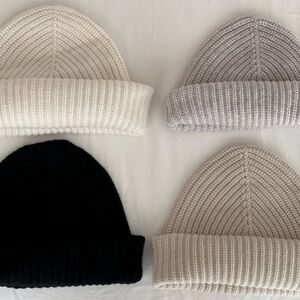 Boheme Black Cashmere Fisherman Beanie